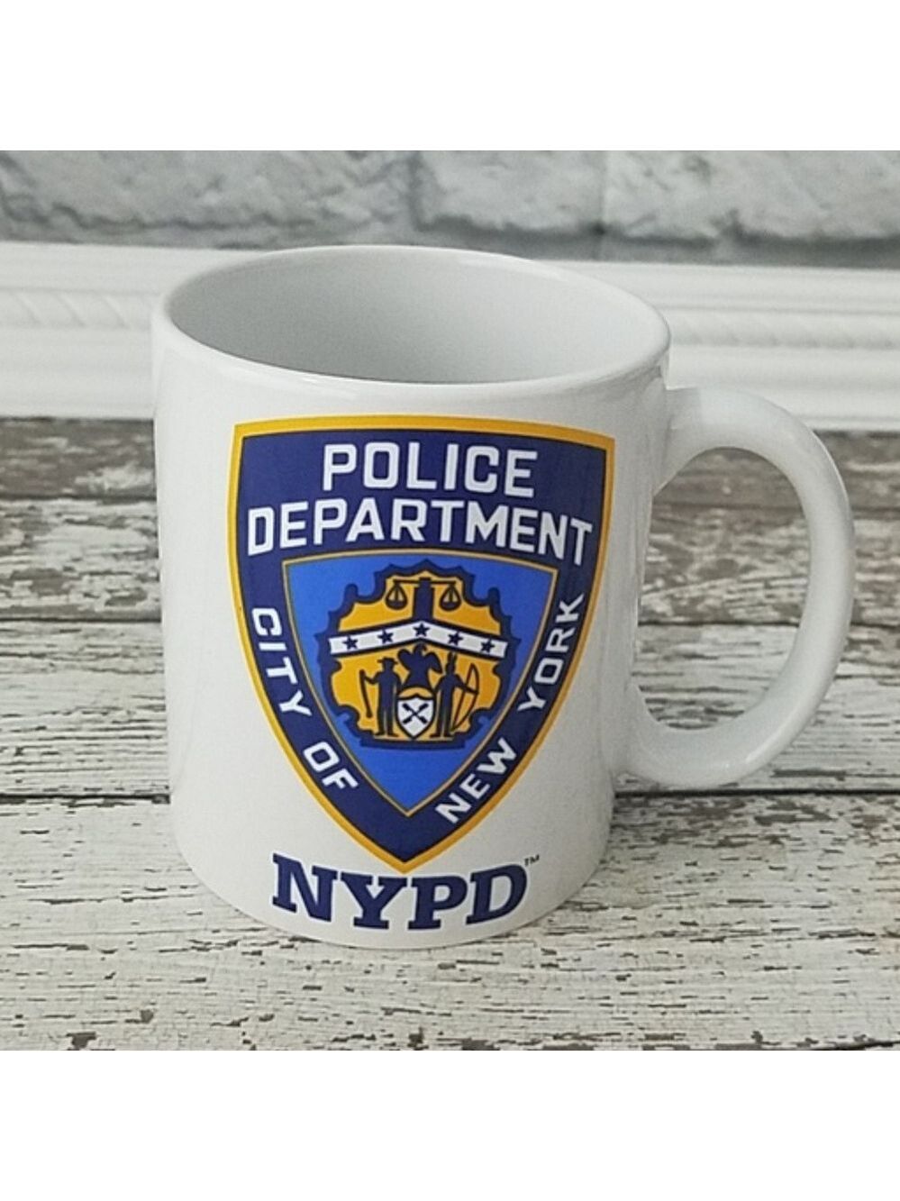 Set of 2 NYPD shield coffee mugs - Picture 3 of 8